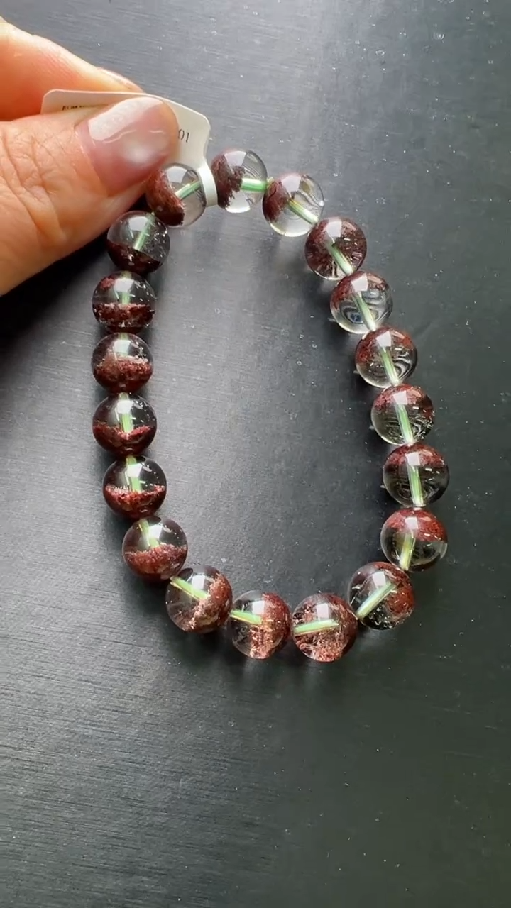 【闪购商品】水晶手串未镶嵌红幽灵手串10m+ JP38799