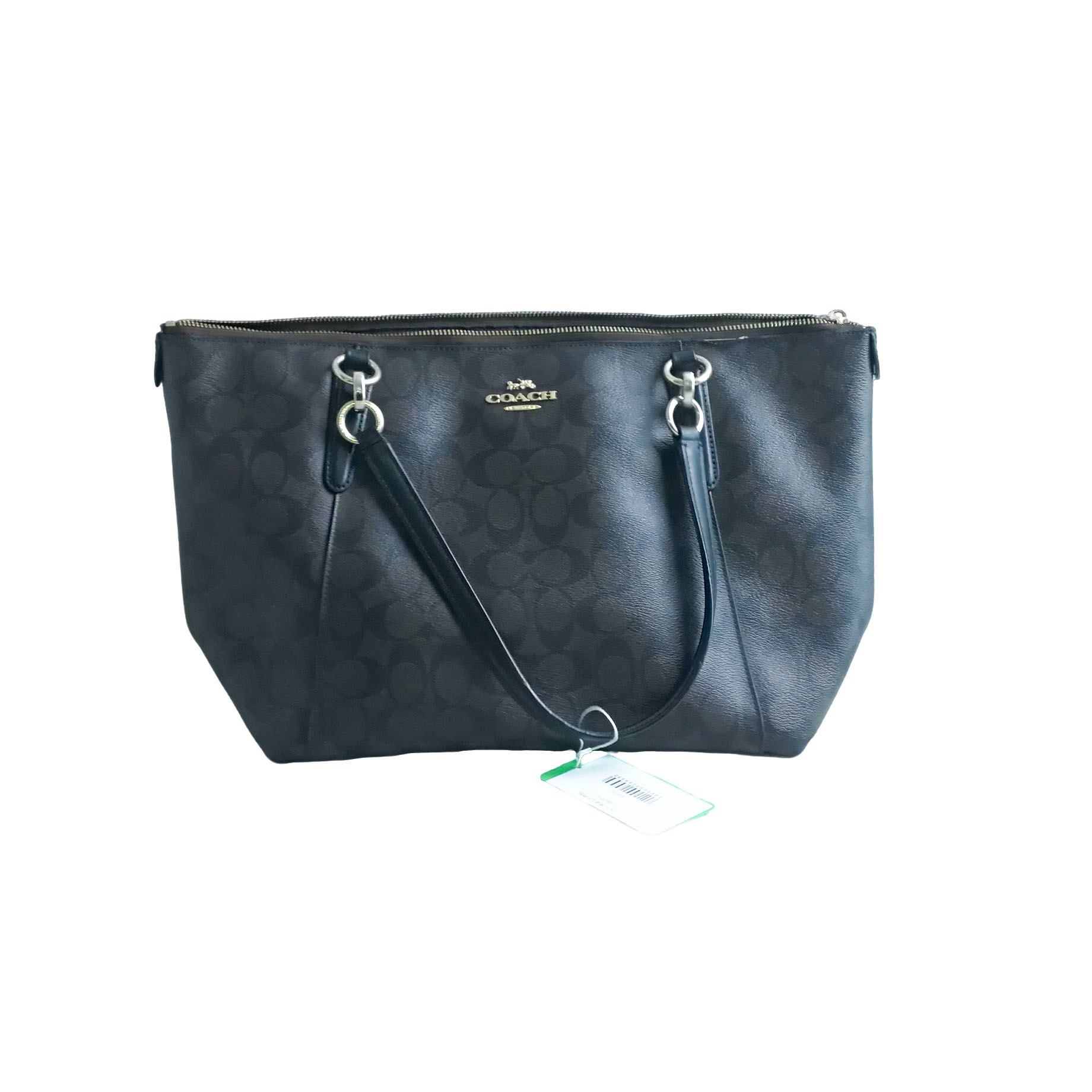 95新 COACH/蔻驰 COACH 棕老花托特包 082915