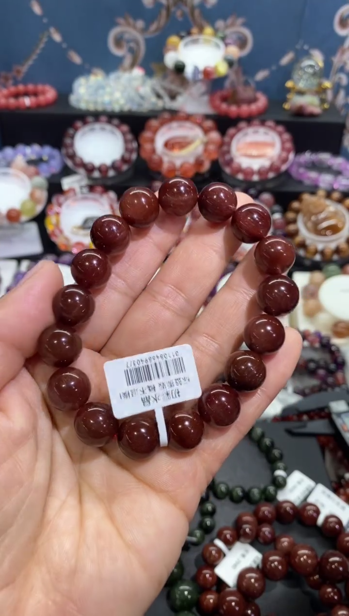 【闪购商品】水晶手串未镶嵌红发晶12+