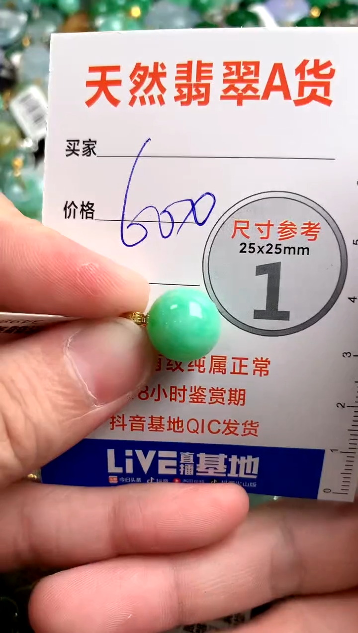 【闪购商品】翡翠颈饰18K金镶嵌0480603896