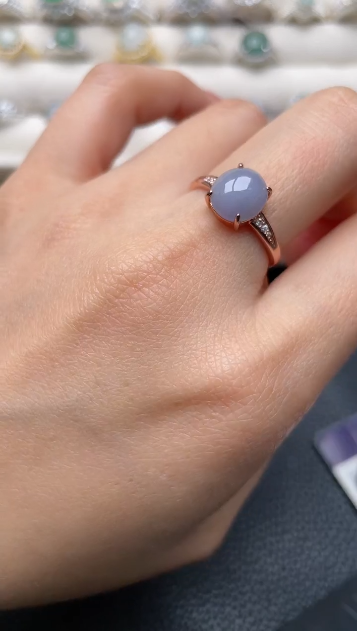 【闪购商品】翡翠戒指银S925镶嵌1111111111  11