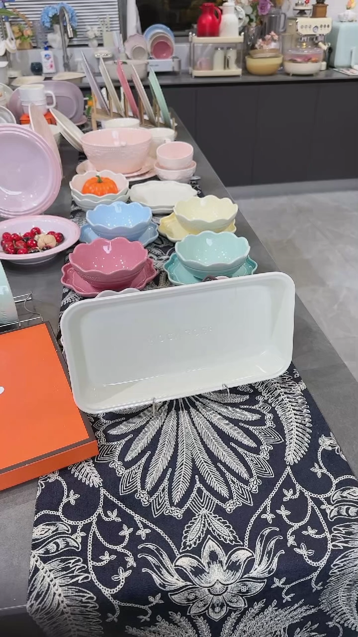 【闪购商品】瓷奶油白（11英寸）28cm炻彩鱼盘