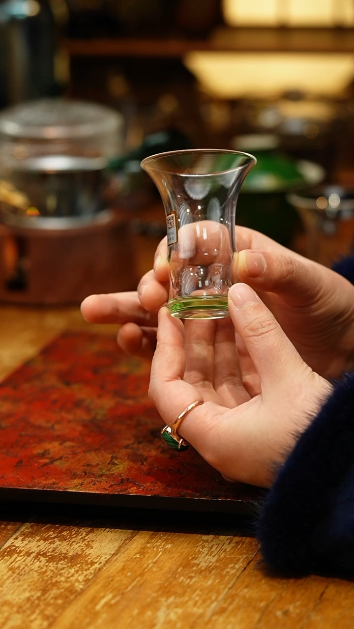 【闪购商品】禾器/晶彩君悦单杯/湖绿