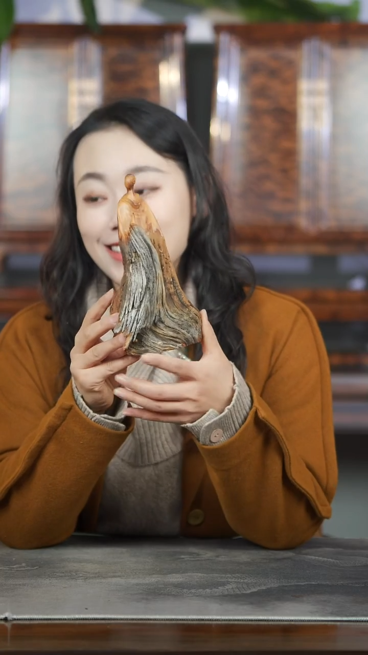 柏木（崖柏）手作精工无相摆件668