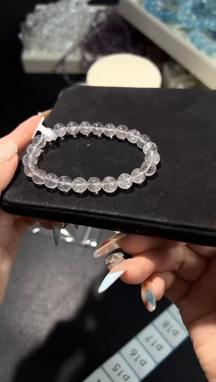 未镶嵌手串水晶12p多样性发其一【1条】默认微瑕7mm