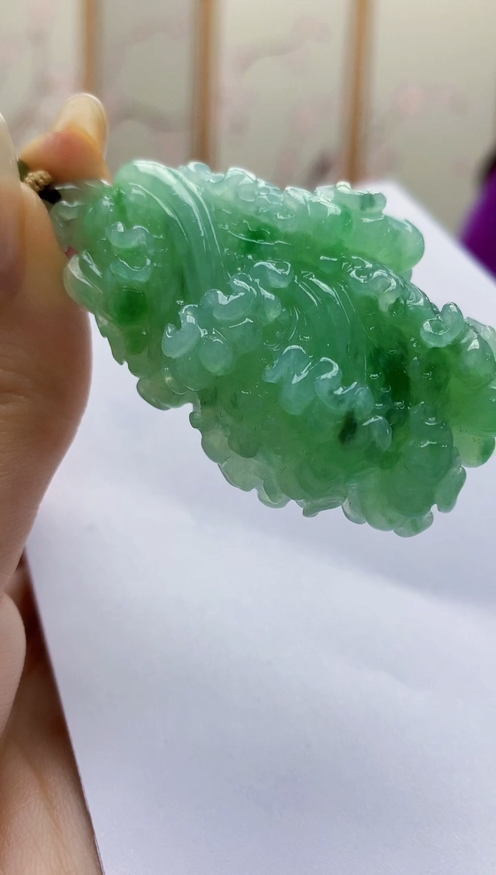 未镶嵌定制翡翠4852jw-毛货挂件61