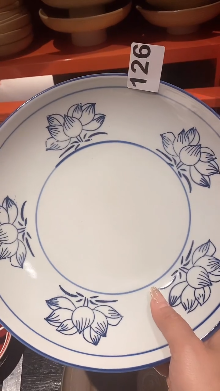 【闪购商品】碗126青花手绘锅盘