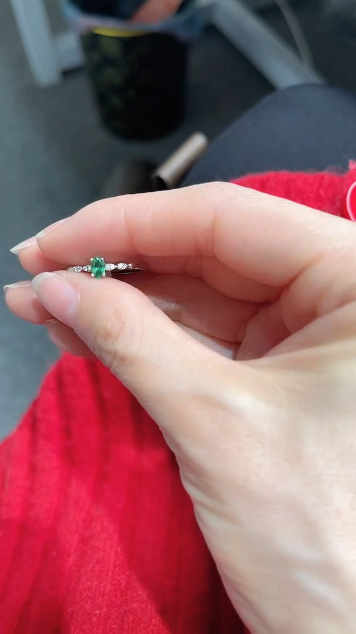 【闪购商品】石榴石戒指银S925镶嵌成品