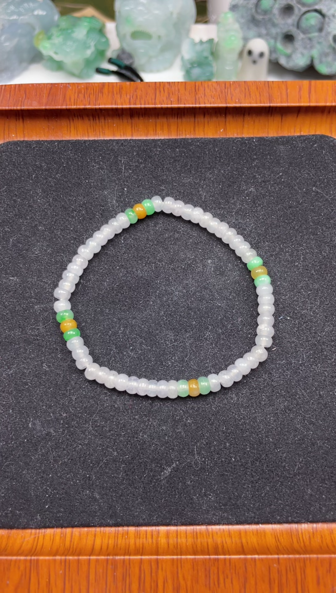 【闪购商品】翡翠手串未镶嵌小米珠