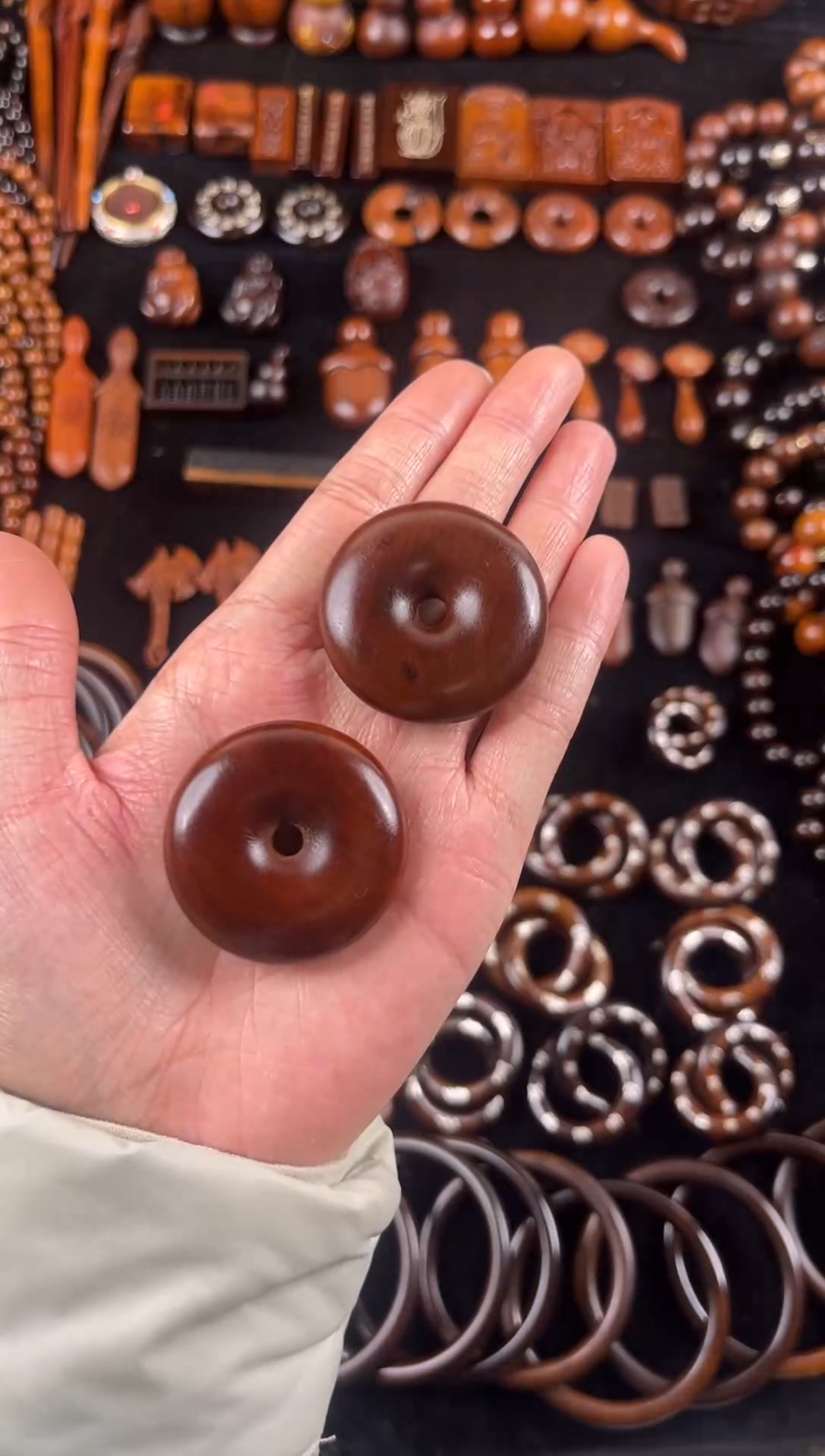 枣木雷击枣木老料平安扣