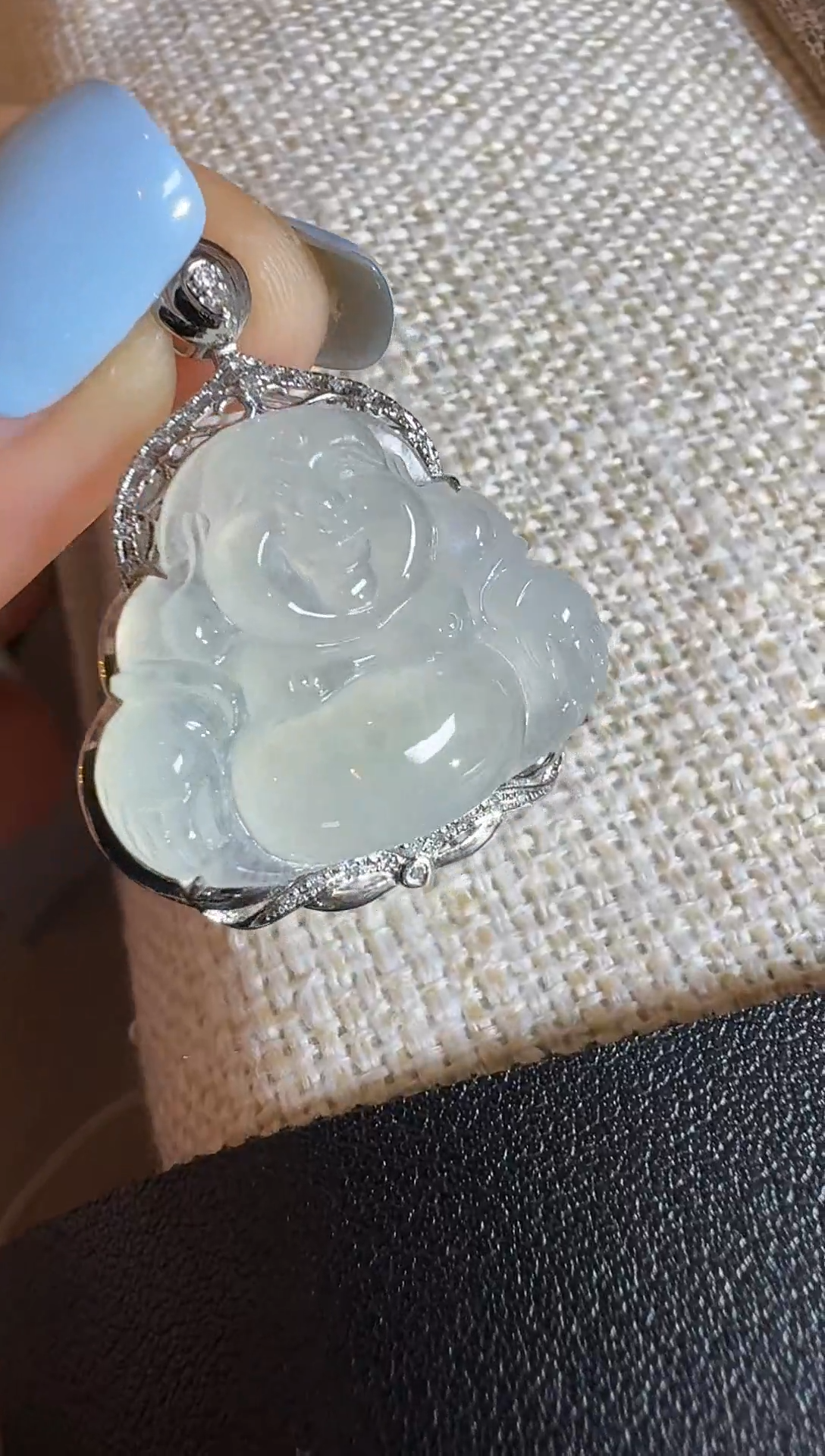 【闪购商品】翡翠颈饰18K金镶嵌【源头工厂】钻石镶嵌