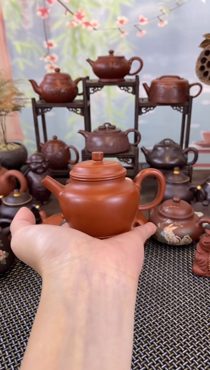 茶壶紫砂朱泥德钟90cc