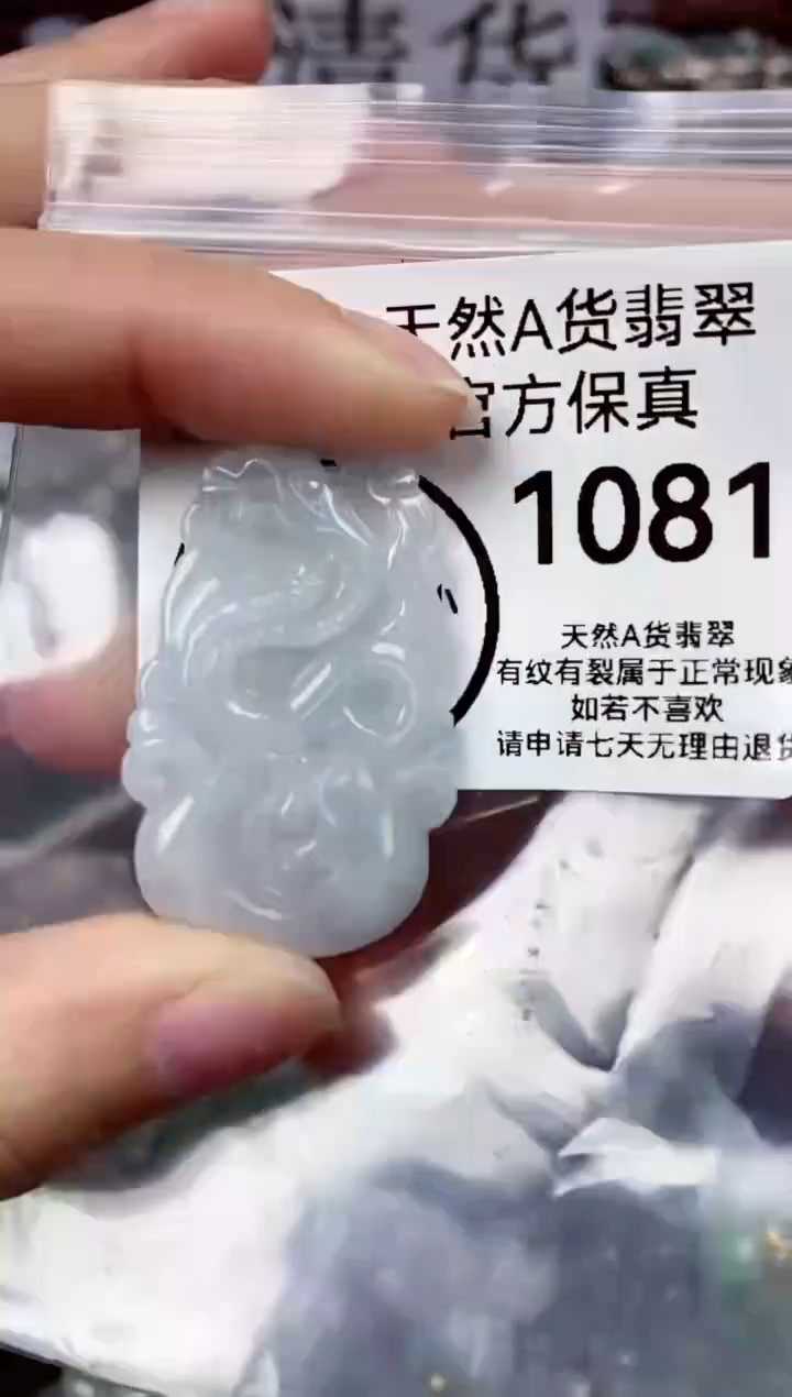 【闪购商品】翡翠颈饰未镶嵌天然A货翡翠1081