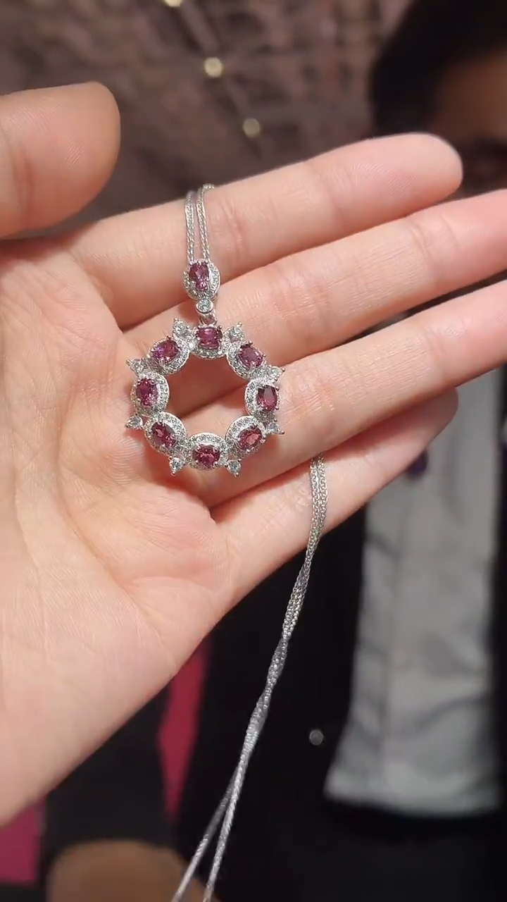 银S925镶嵌其他石榴石（扎德严选）