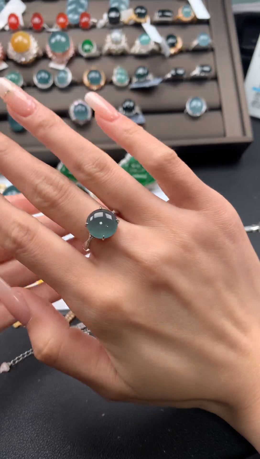 【闪购商品】翡翠戒指银S925镶嵌3123213123