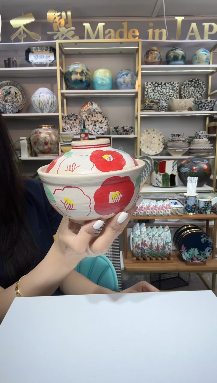 陶瓷濑户烧炖盅一只装