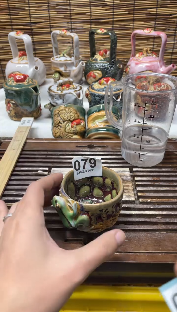 【闪购商品】杯079精美粗陶手工柴烧