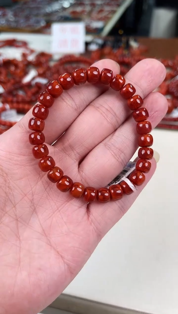 未镶嵌瓦西老型手串8+南红玛瑙（多样式发其一）