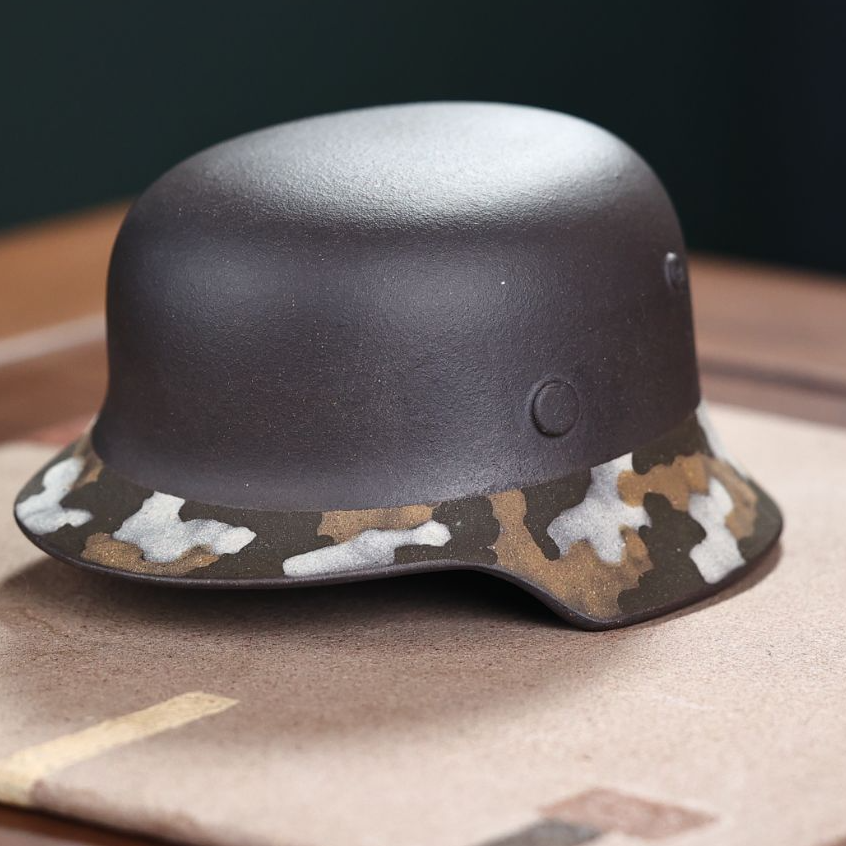 三川创新《幸盔有你》宜兴紫砂主人杯50cc创意茶杯纯手工紫砂杯