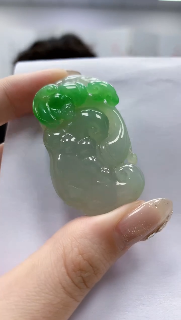 未镶嵌定制翡翠5145jw-毛货挂件67