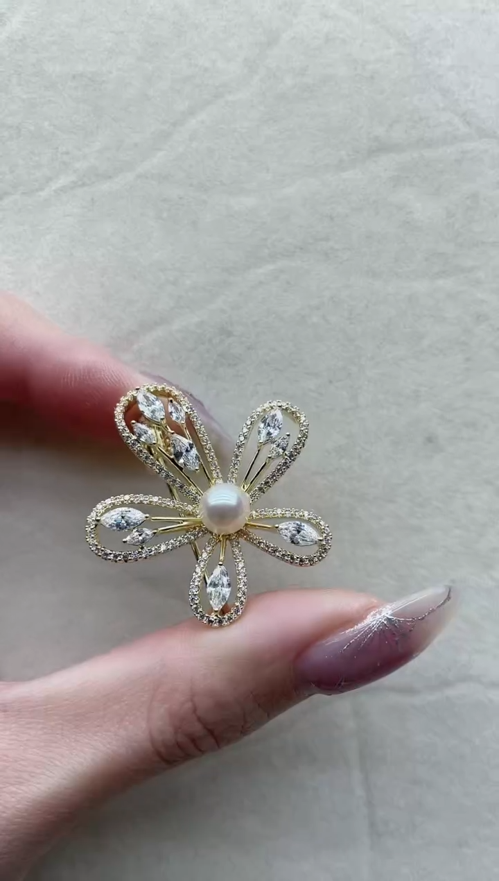 【闪购商品】海水珍珠胸针未镶嵌11