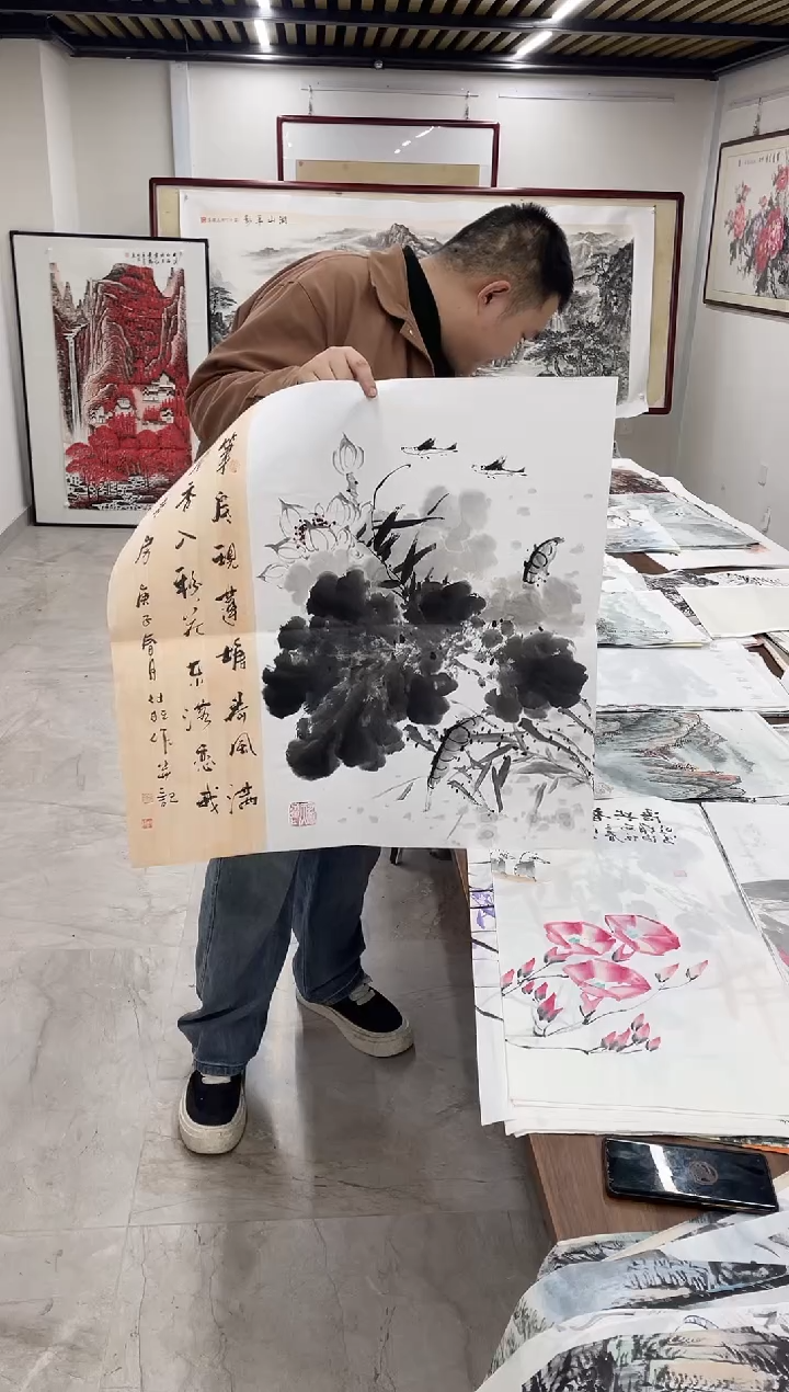 国画融易专属链接-付旺荷花