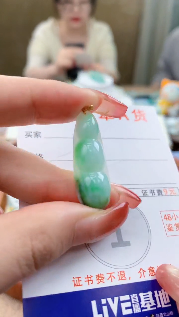 颈饰未镶嵌翡翠天然A货翡翠挂件