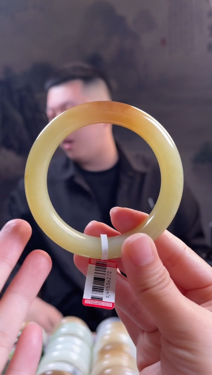 未镶嵌手镯和田玉57+圈口6272