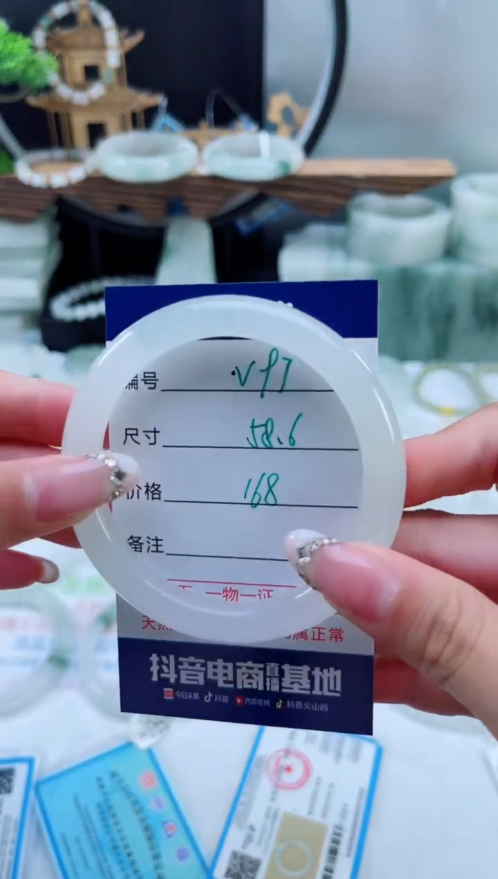 未镶嵌手镯石英质玉（天山翠）97