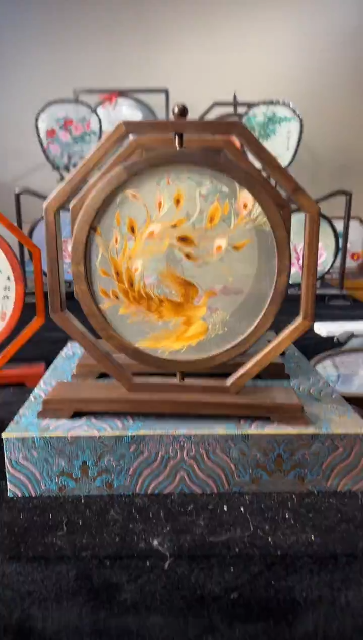 刺绣纯手工非遗苏绣双面绣摆件