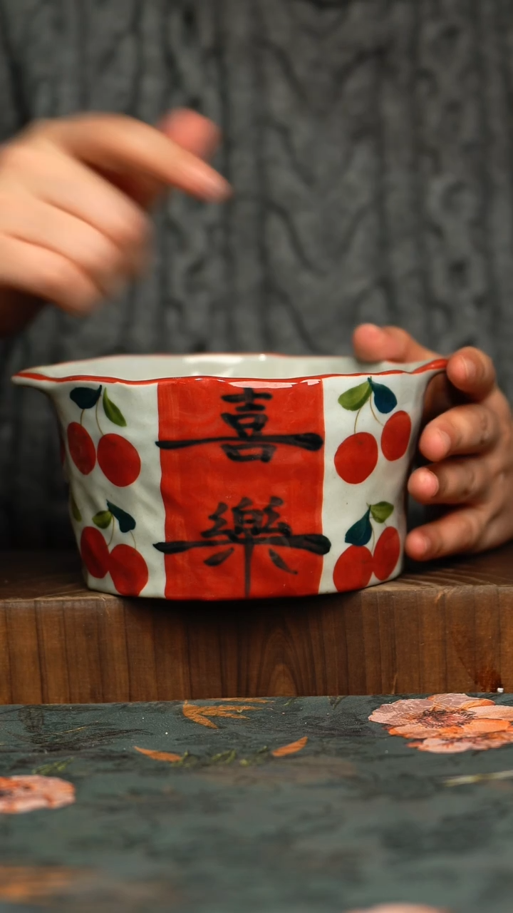 杯釉下彩手工手绘同款陶器