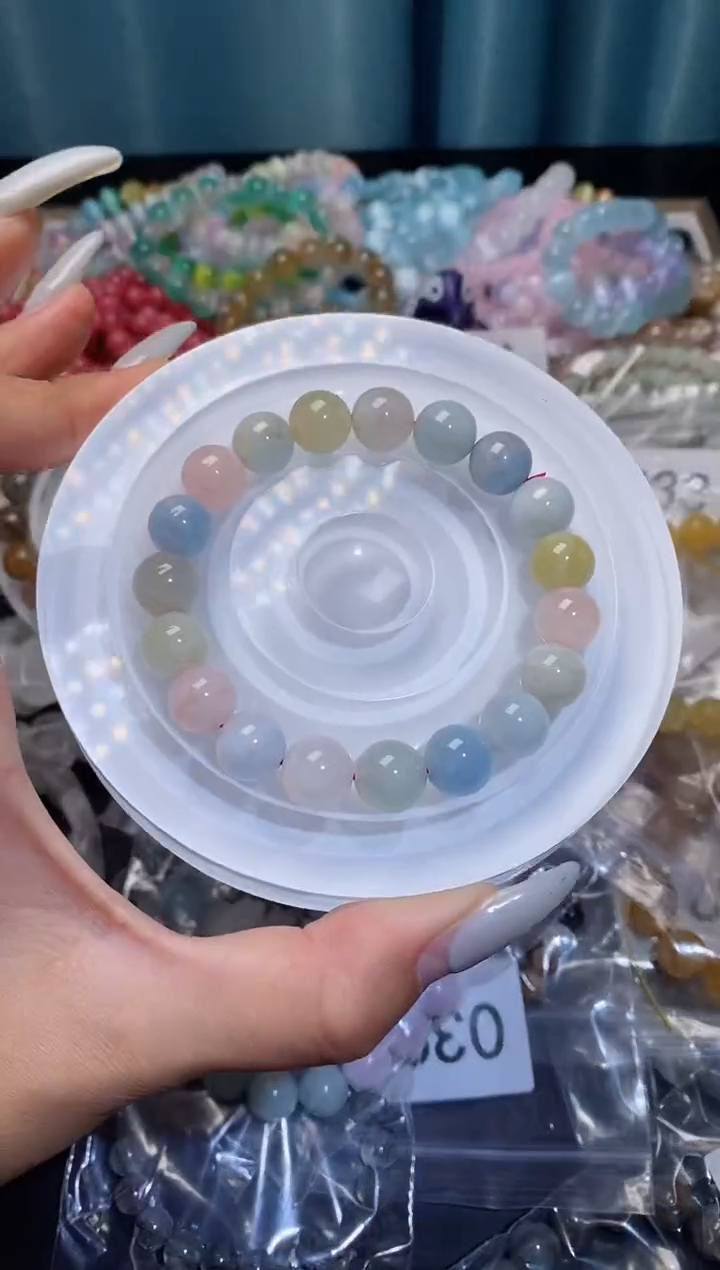 【闪购商品】水晶手串未镶嵌摩根石下单备注编号046