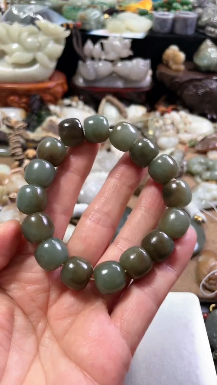 【闪购商品】和田玉（糖玉）手链未镶嵌0012卡14