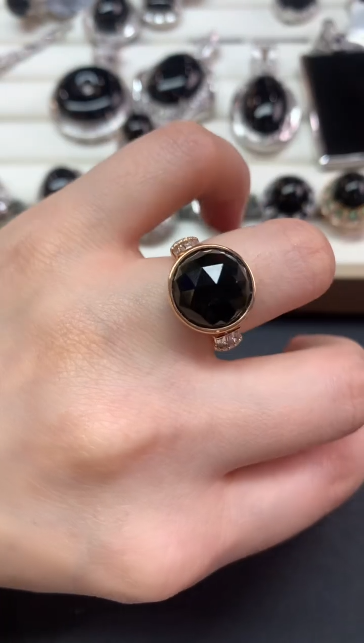 【闪购商品】翡翠戒指18K金镶嵌Z488|6800