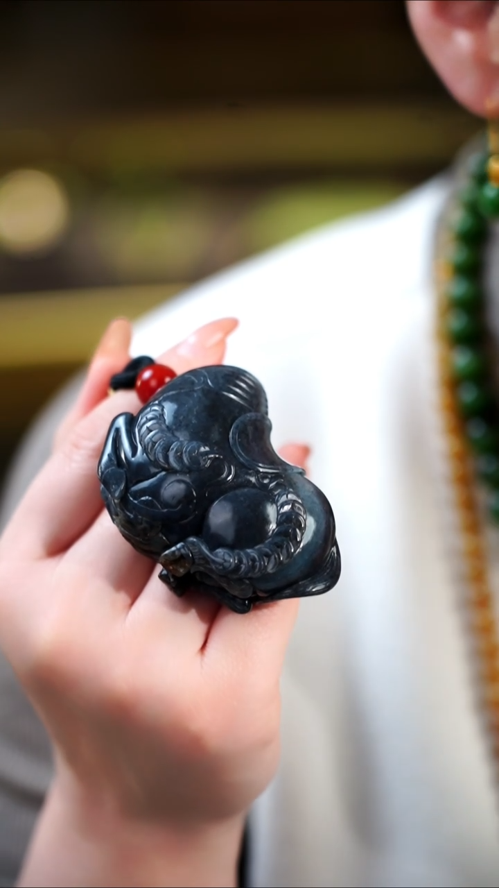 【闪购商品】和田玉把件未镶嵌马到成功手把件