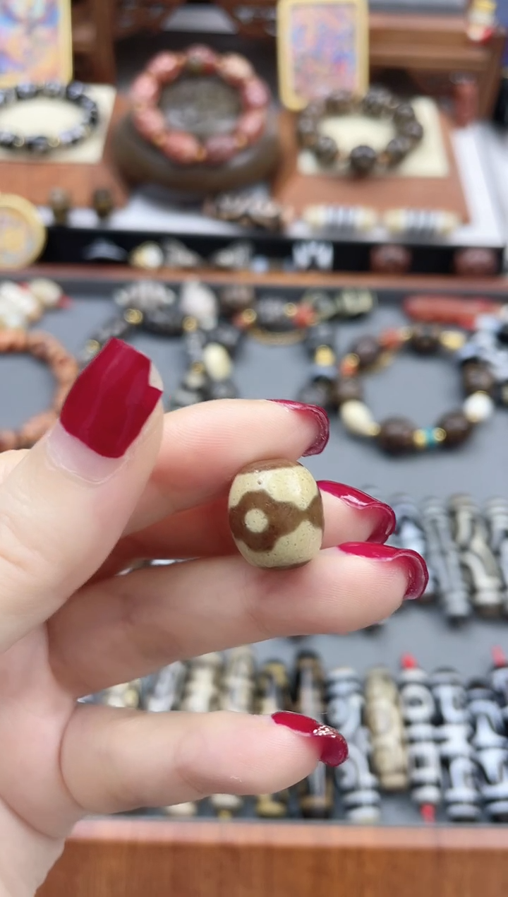 【闪购商品】玛瑙/玉髓珠珠未镶嵌坛城三眼达洛