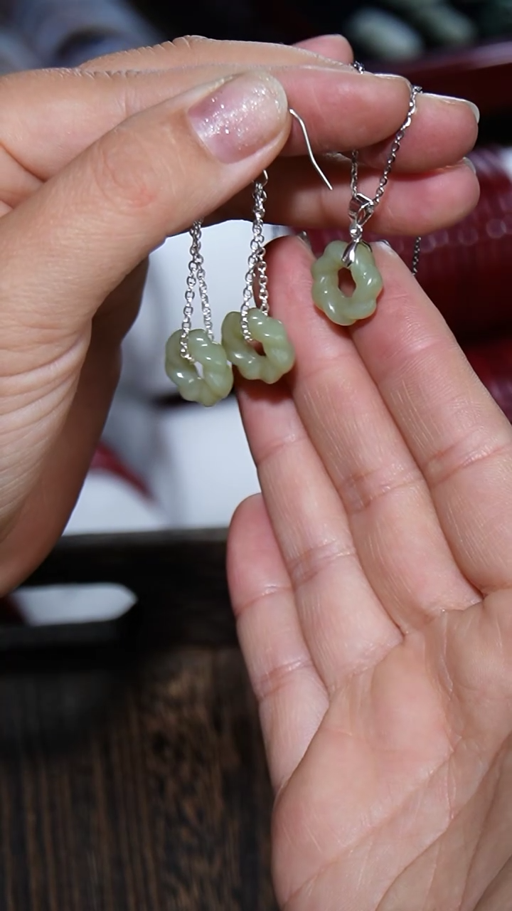 【闪购商品】和田玉套装未镶嵌00001