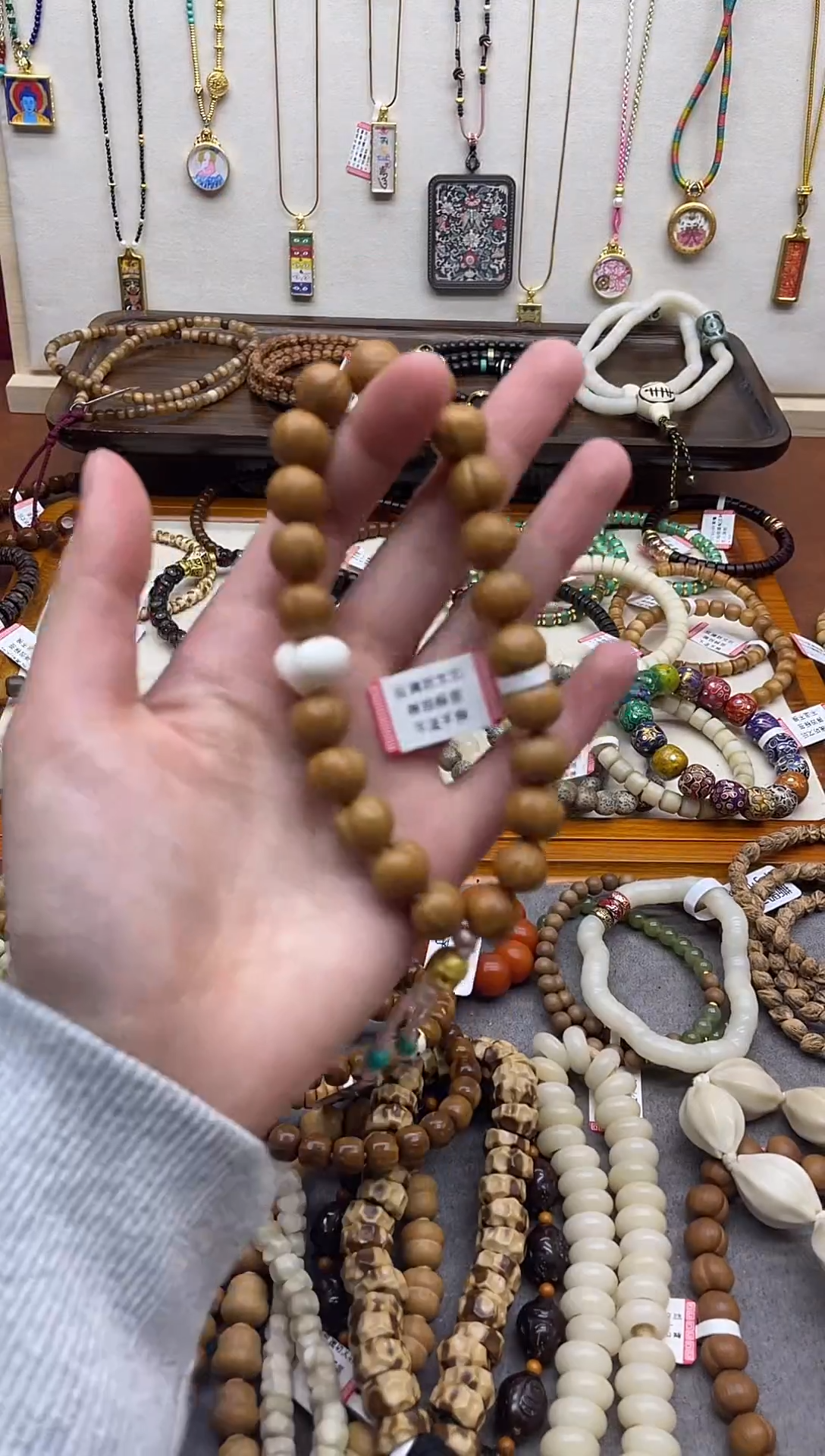 手串猴头核桃猴头雕刻爱心屁桃拉丝手持搭配款