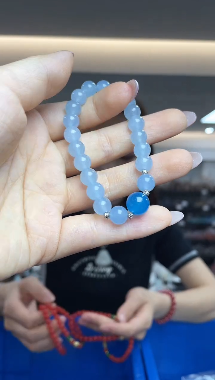 海蓝宝石手串未镶嵌（多样性发一件）