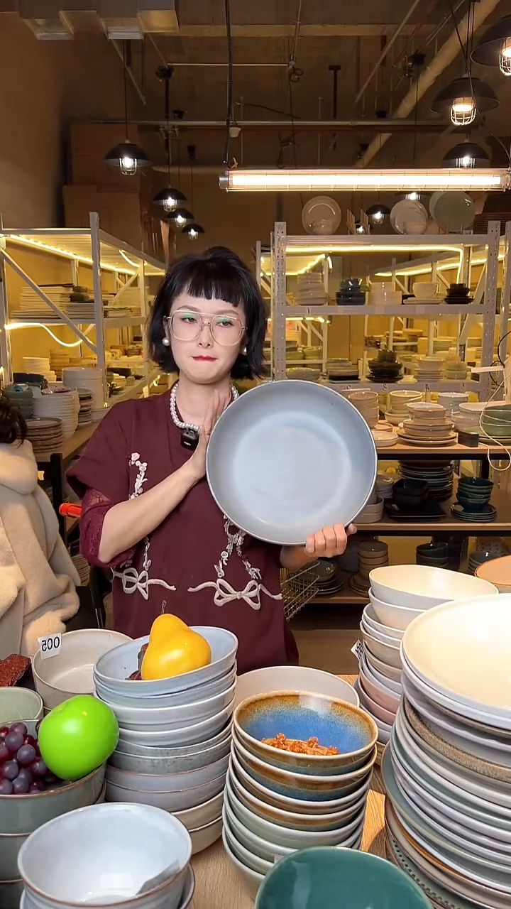 瓷215外贸尾货高温釉下彩陶瓷餐具默认微瑕