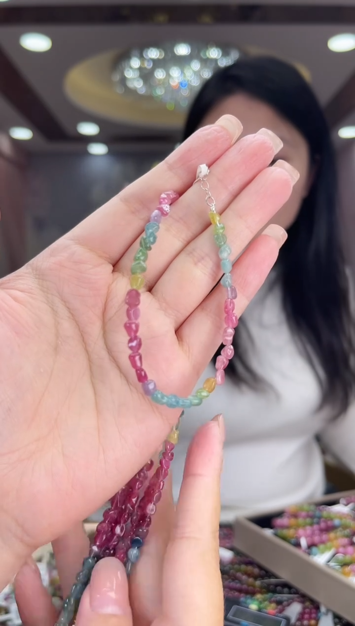 /未镶嵌碧玺碧玺手链多样性发货