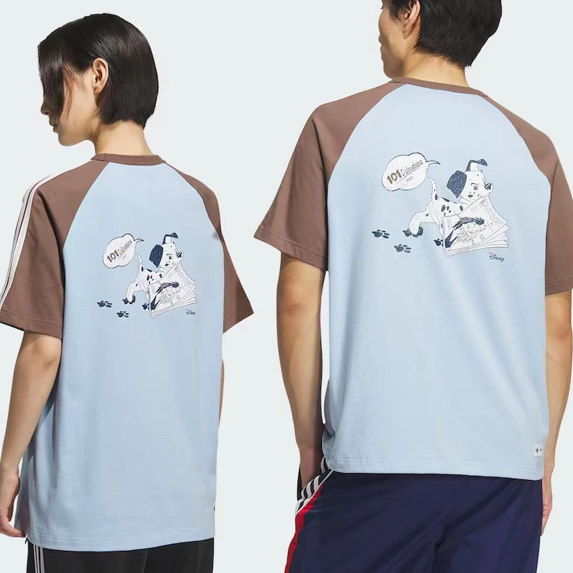 adidas/阿迪达斯三叶草迪士尼斑点狗联名限定情侣百搭短袖KG6686