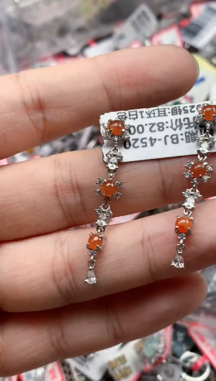 银S925镶嵌戒指翡翠天然A货缅甸翡翠