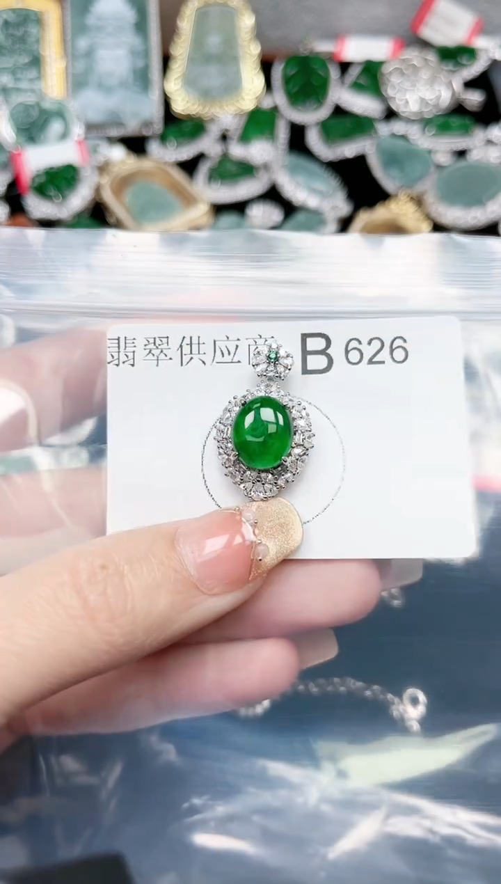 【闪购商品】翡翠颈饰未镶嵌626赠皮绳