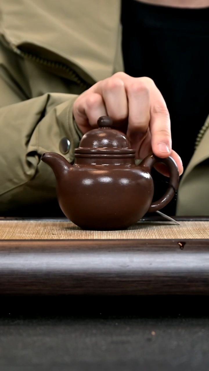 【闪购商品】紫砂茶壶DF6868 掇球 紫泥