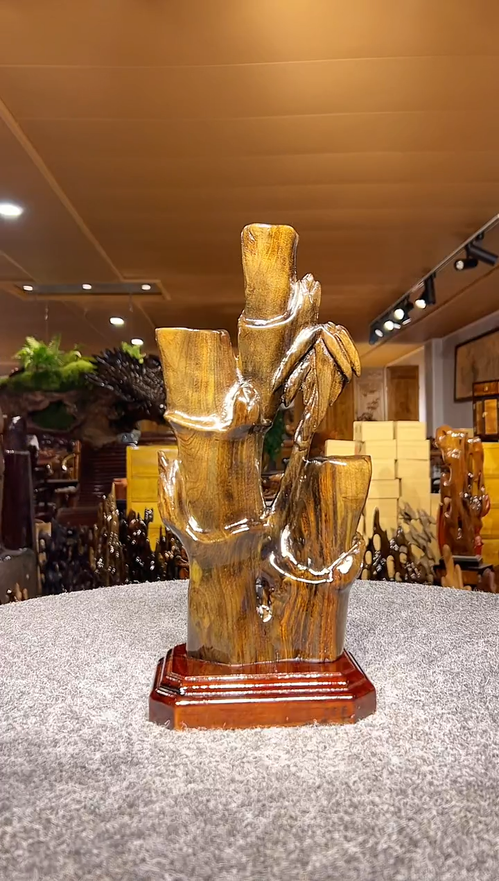 金丝楠木雕款?***?金丝楠木摆件