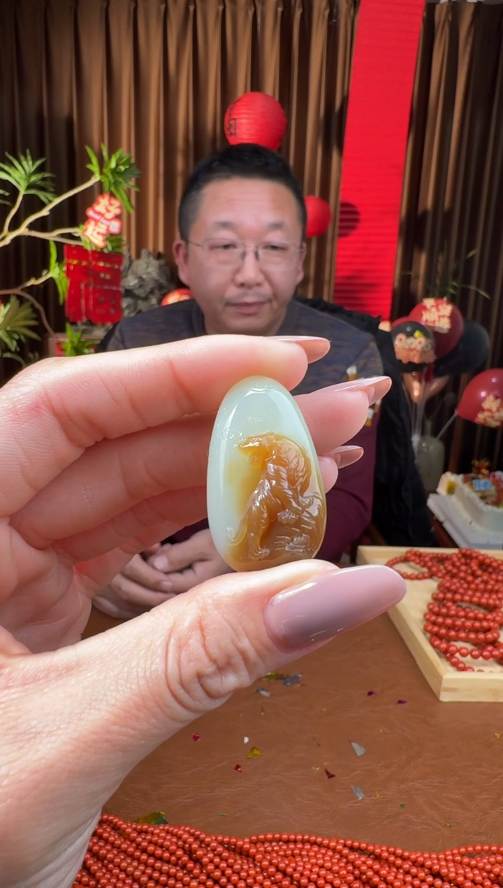 颈饰未镶嵌和田玉49 海珠12.31多样性拍一发一