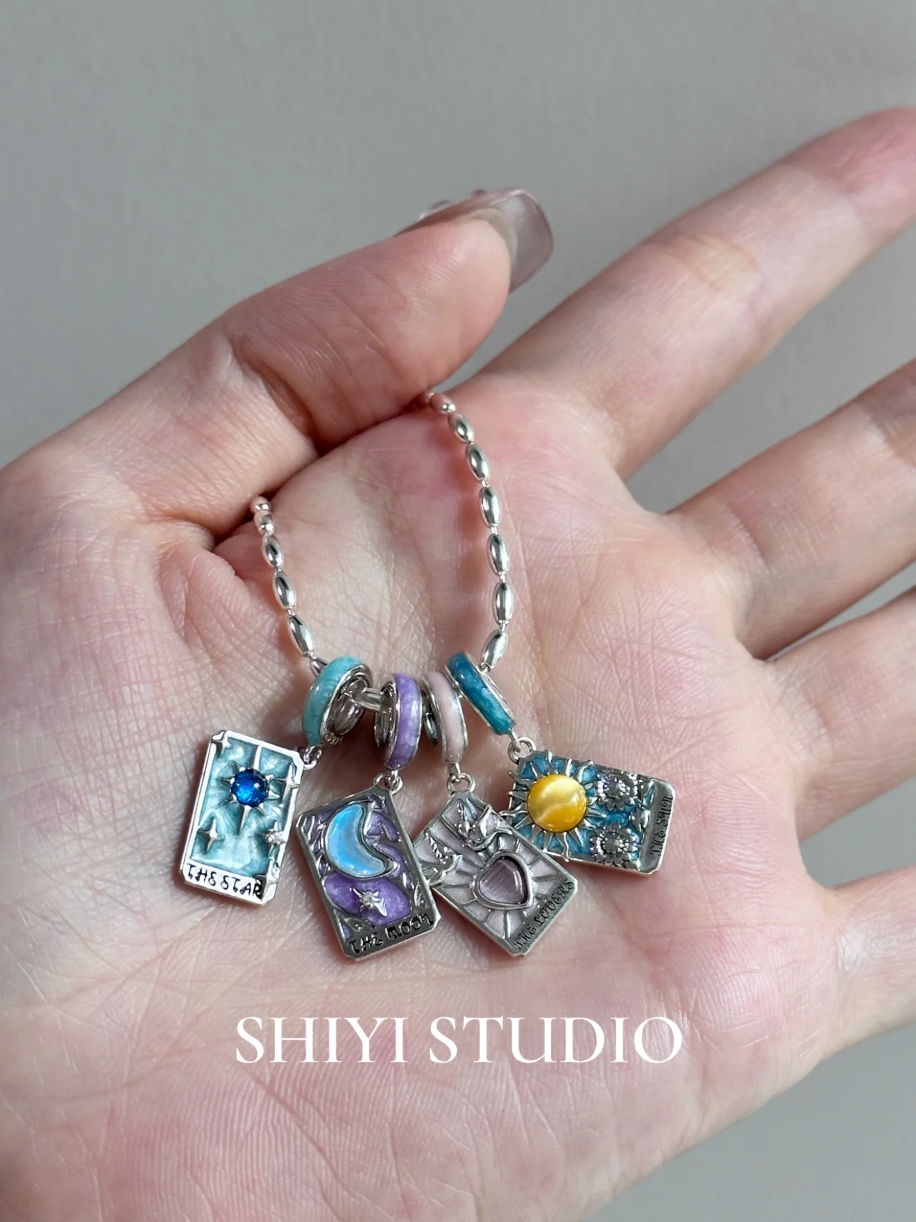 坠链均925银 【吊坠合集二】塔罗牌吊坠+米珠橄榄项链套装小众精致