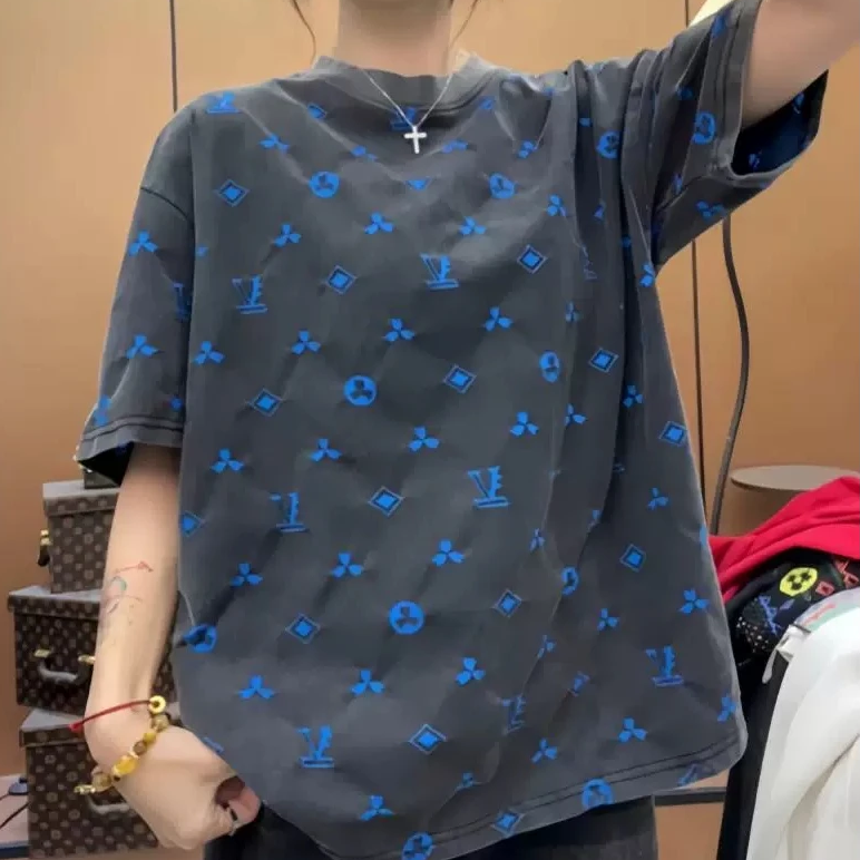 JB-2025年夏季新款时尚短袖修身男女同款高品质短袖T恤2512-f