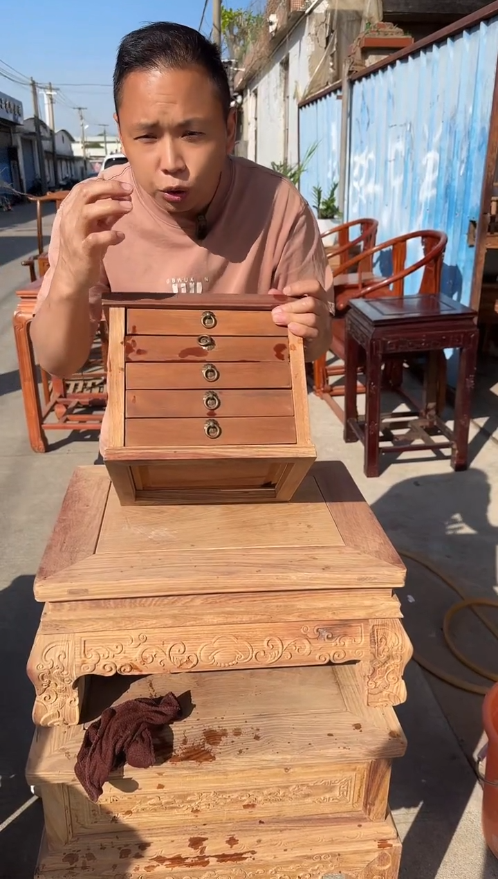 木（非红木类）茶饼盒原木白胚发货有微瑕介意慎拍A1